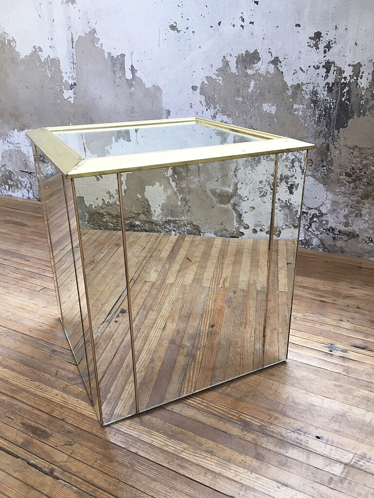Console coffee table mirror