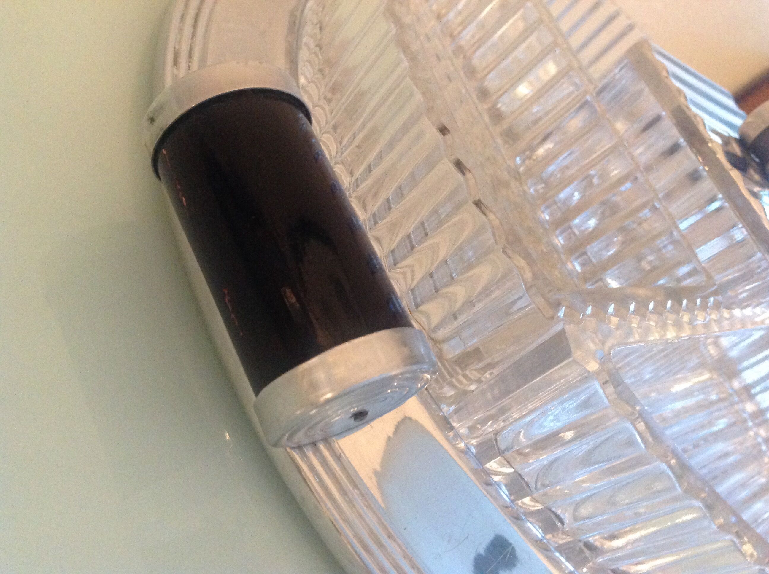 Servant mirror tray by Durinox Oxydor art deco style / 30s-40s