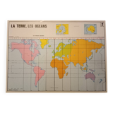 School map: the concept of scale n°1 / the earth the oceans n°2