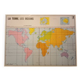 Carte scolaire : la notion d'echelle n°1 / la terre les oceans n°2