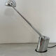 Lampe design de bureau à poser chromée vers 1980