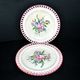 Dessert plates in openwork earthenware KG Lunéville model Lamppost