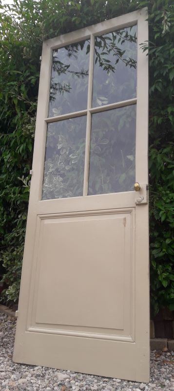 Old glazed communication door, 81x224cm
