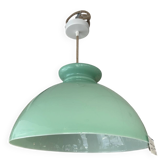 Suspension opaline verte d'eau vintage