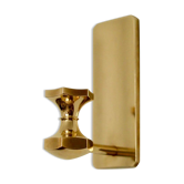 1988, single mid-century Swedish brass sconce by Gusum