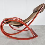 Sgarsul Rocking Chair by Gae Aulenti for Poltronova, 1960s
