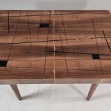 Vintage dining table in walnut, 1970s