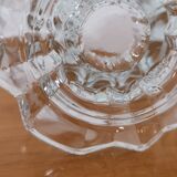 3 Reims glass candle holders France 1970s