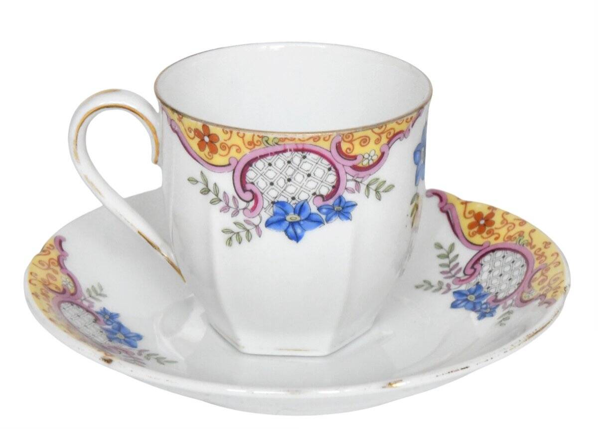 Vintage coffee service in porcelain by Epiag Czechoslovakia.