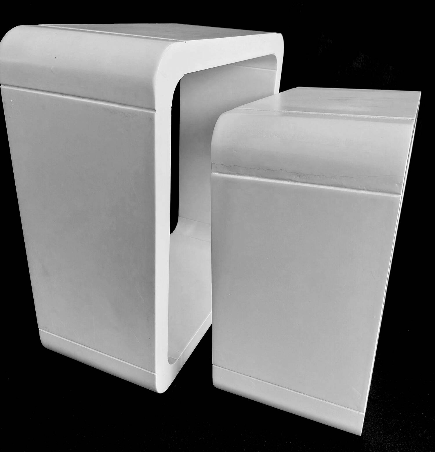 Vintage Shelves • 2 Modular Elements • Lacquered Wood • 1970-1980