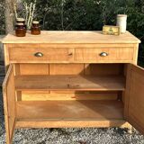 Parisian sideboard in raw wood