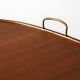 Scandinavian vintage mahogany trolley, 1940s