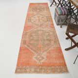 3x12 Pumpink Orange Classic Vintage Runner Rug, 90x353Cm SK 20811