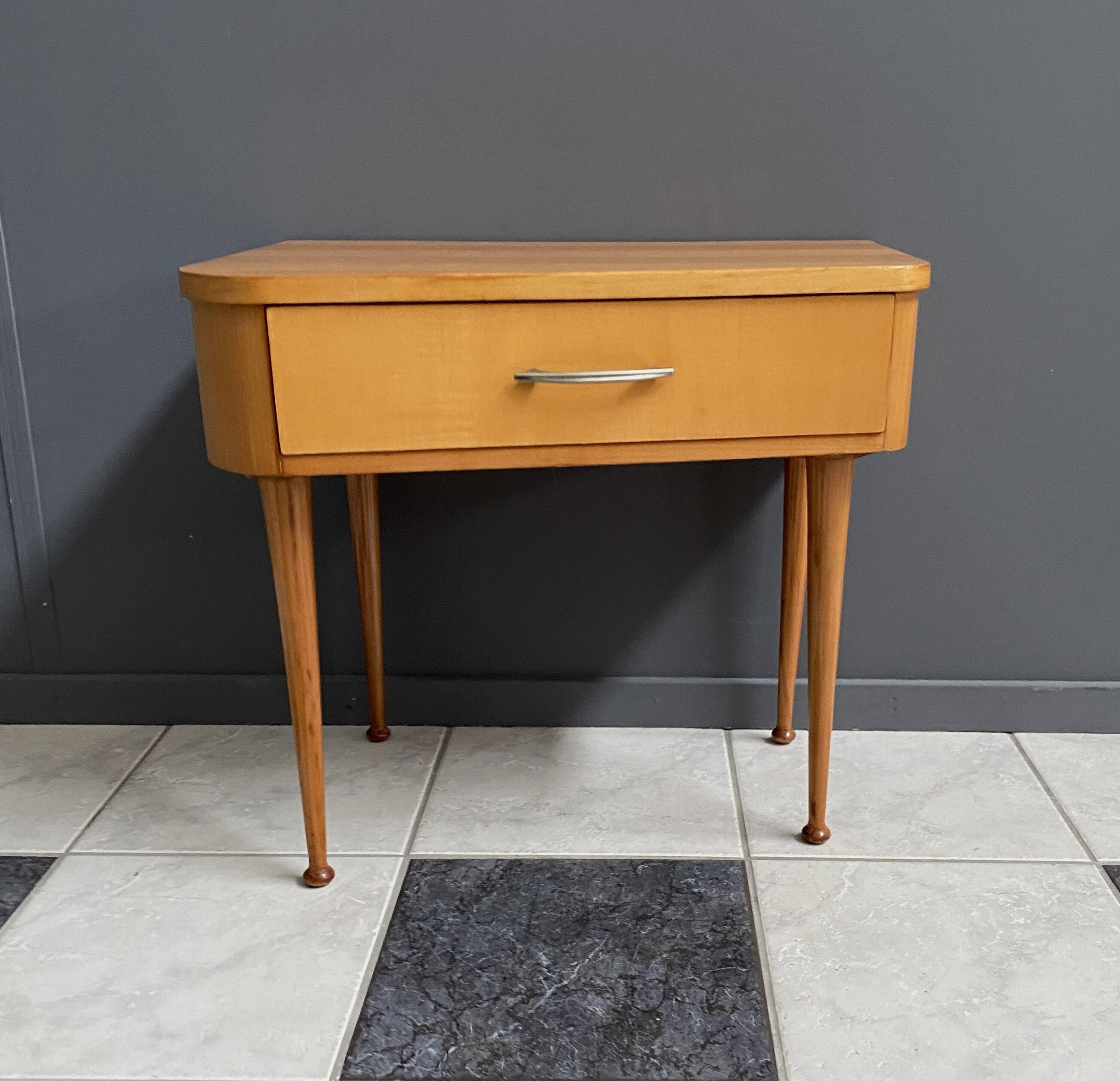 small hallway cabinet in unusual shape 1960s