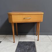 small hallway cabinet in unusual shape 1960s