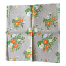 Vintage Moissac floral tablecloth and 8 new napkins - new beige orange green