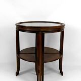 Pedestal table / nesting tables convertible into 2 side tables, Art Nouveau, France, 1910