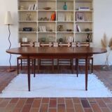 Large Scandinavian oval extendable table G-Plan