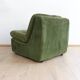 Modular vintage sofa with green cord upholstery