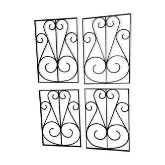 4 wrought iron gates