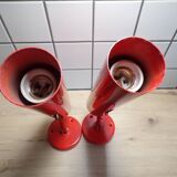 Pair of 1970 pipe wall lights