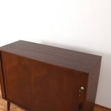 Mid-Century Danish Teak Tambour Doors Sideboard, 1960s