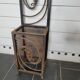 Art deco wrought iron coat rack from the 1930s