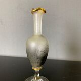 Soliflore Vase with Autumn Decoration In Grisaille circa 1900