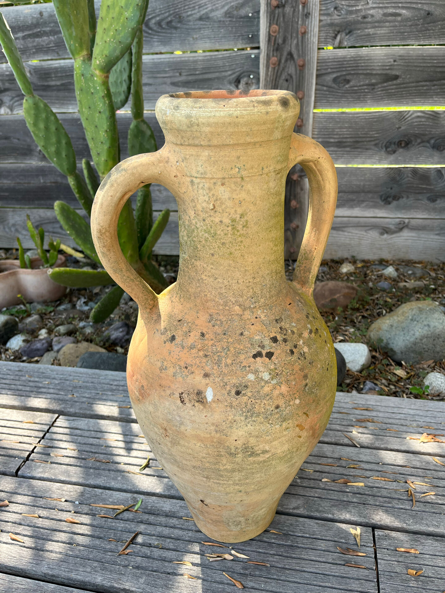 Large pottery amphora from the 19th century.