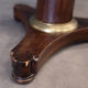 Mahogany pedestal table was central foot tripod gray marble of Sainte Anne nineteenth