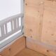 Swedish bench – grey painted – antique – painted pine – c. 1860s