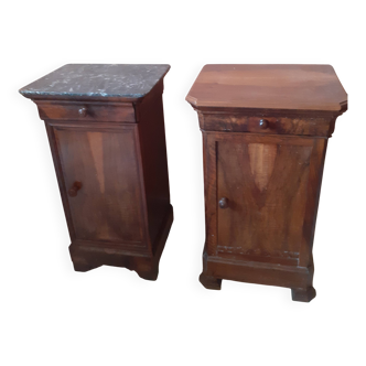 Tables de chevet Louis Philippe en noyer