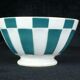 Former little bol Digoin has facets with green stripes