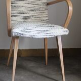 Scandinavian armchair 1960 wool