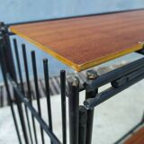 Flexible shelves metal teak