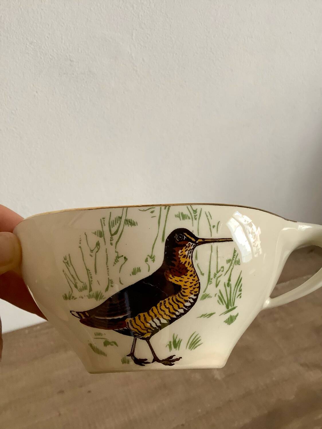 Gien earthenware sauce boat