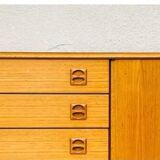 Vintage Scandinavian sideboard in blond teak