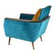 Petrol Golden Danish Retro Easy Chair Club Chair 60s Mid-Century