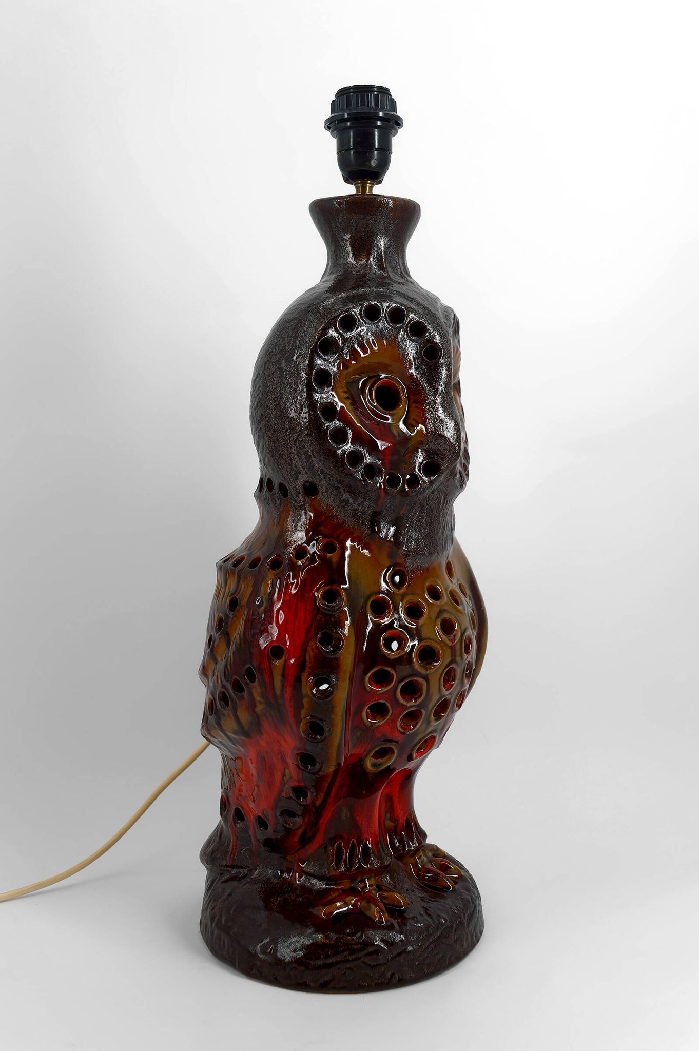 Important "Owl" lamp in ceramic – Walter Gerhards