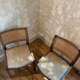 Pair of Baumann chairs canned
