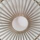 Metal sun mirror support height 70cm width 56cm - 60s