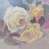 Bouquet in preparation, roses, F.Guigard