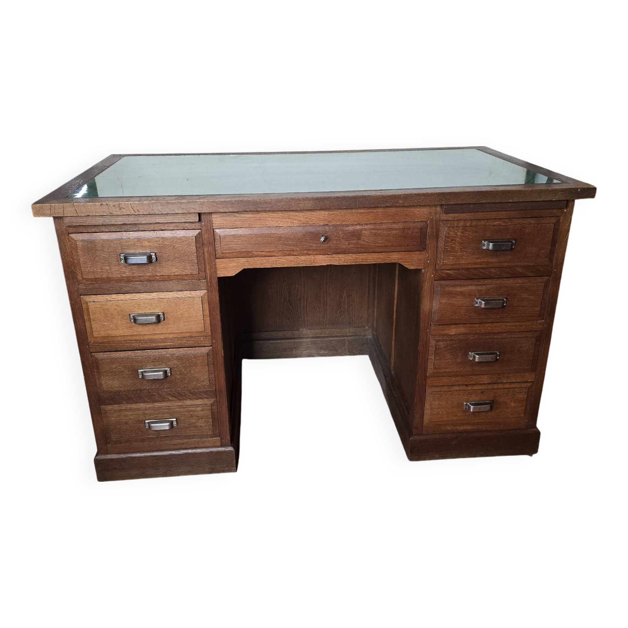 Solid oak minister's desk