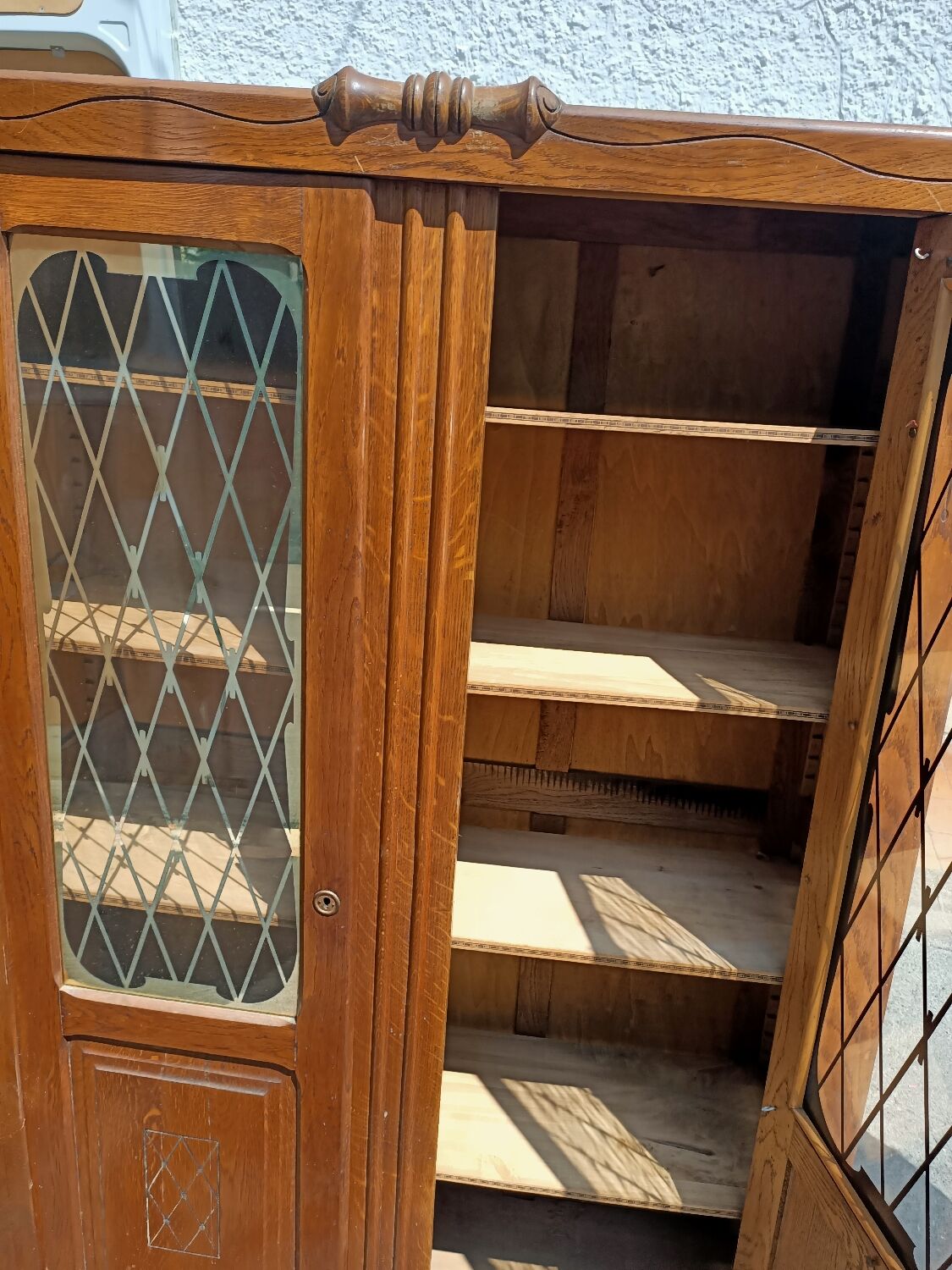 Old library glass doors