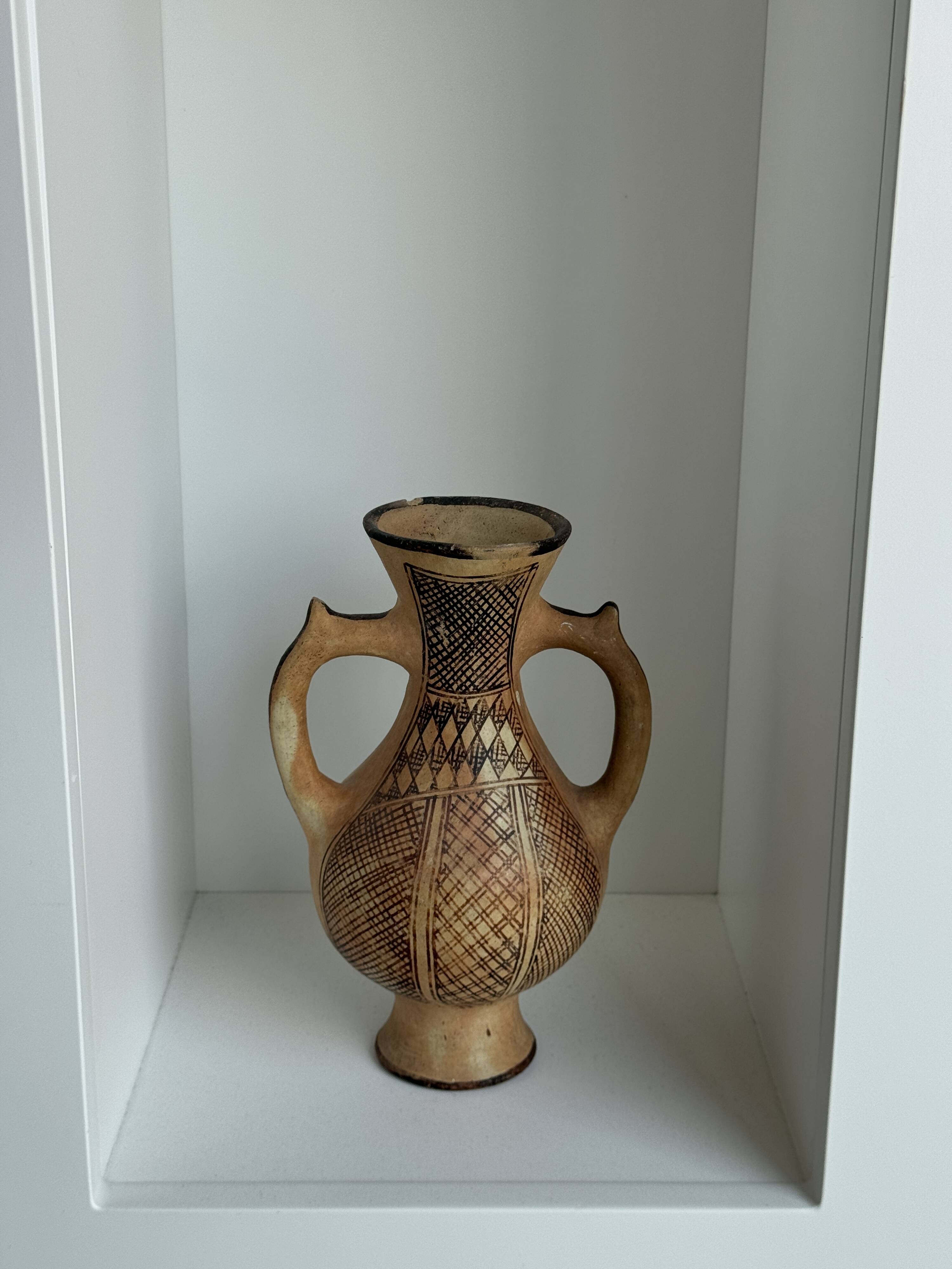 Decorative vase in the shape of an antique style amphora H27