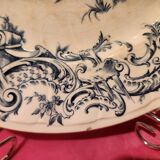 6 large Gien flat plates with hunting decor