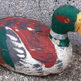 Duck (old applet) in painted wood