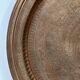 Large ancient copper tray, engraved Persia, offering scenes, vintage ethnic