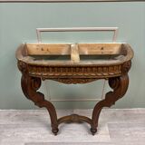 Louis xvi style oak wall console xix eme century