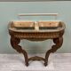 Louis xvi style oak wall console xix eme century